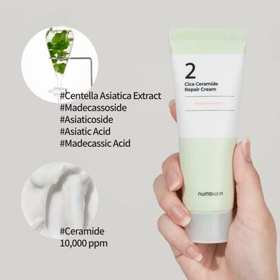 Numbuzin - No.2 Cica Ceramide Repair Cream 60ml