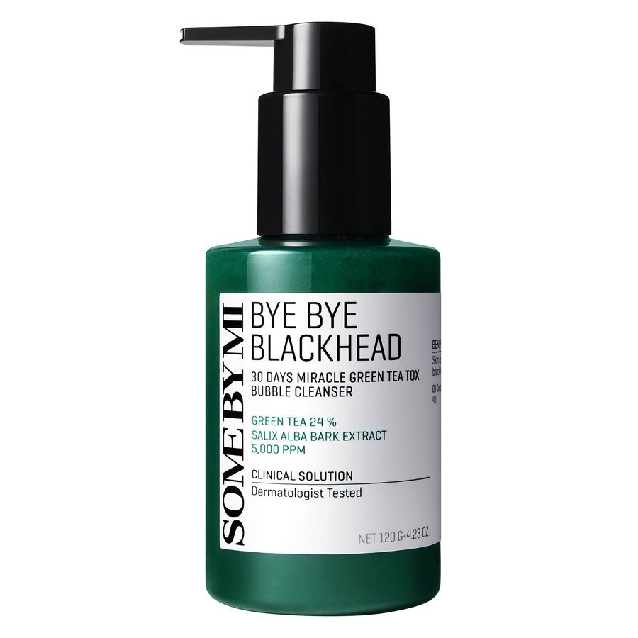 Some By Mi Bye Bye Blackhead 30 Days Miracle Green Tea Tox Bubble Cleanser 120g