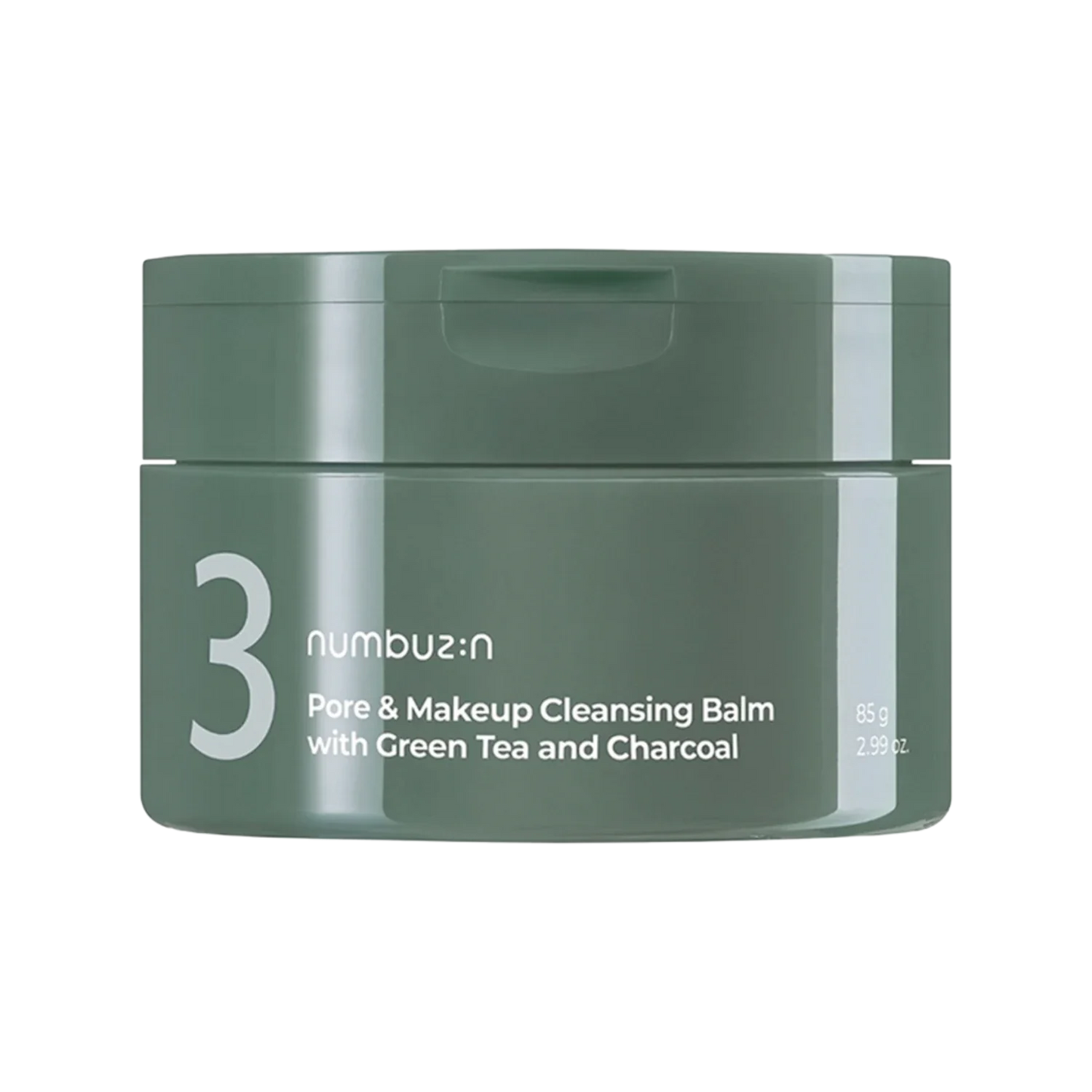 Numbuzin - No.3 Pore & Makeup Cleansing Balm with Green Tea & Charcoal 85g